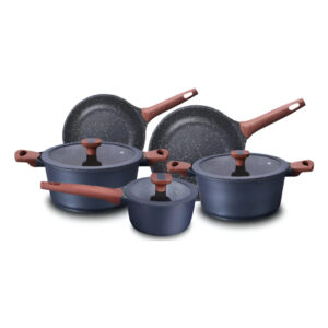 Jogo de Panelas Titanium 5 Peças Alumínio Injetado 5mm Cerâmico — Cozinha e Utensílios