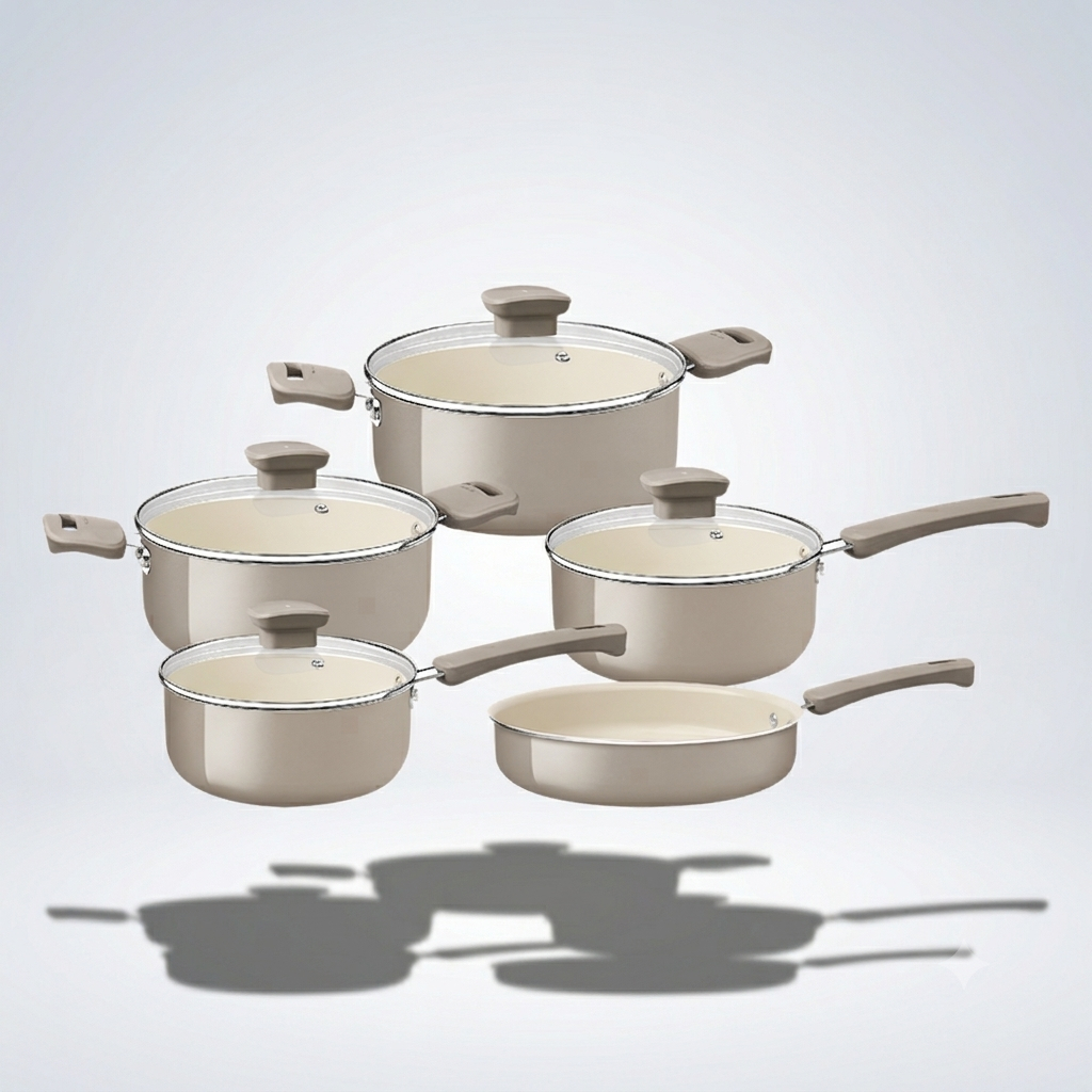 Jogo de panelas tramontina ceramica 5 peças antiaderente veronese — Cozinha e Utensílios