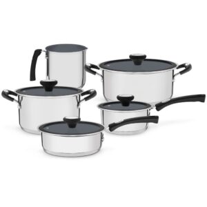 Jogo de Panelas Tramontina Solar Aço Inox Fundo Triplo Indução