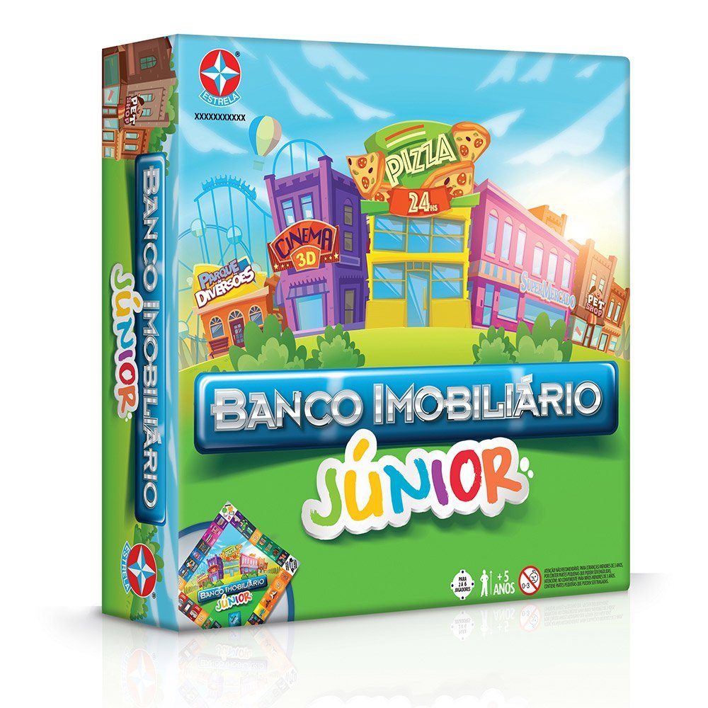 Jogo de Tabuleiro Banco Imobiliário Júnior Estrela — Brinquedos