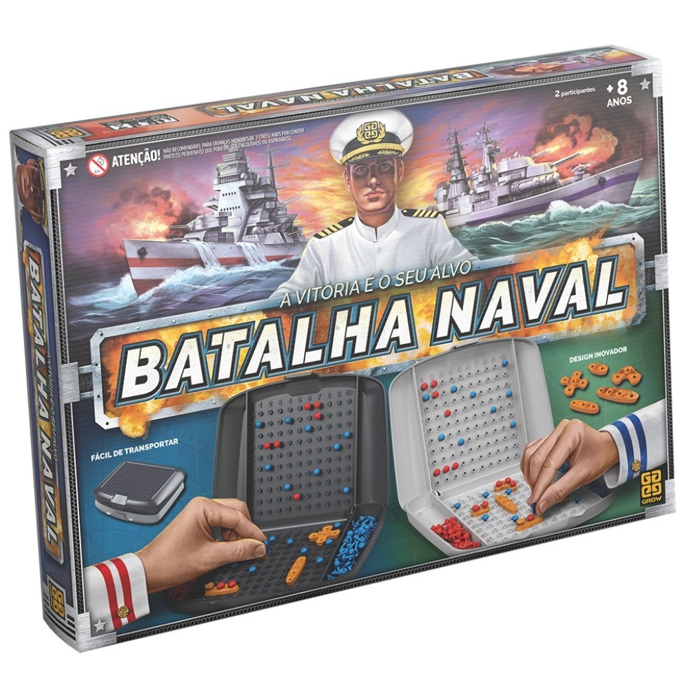 Jogo DE Tabuleiro Batalha Naval Grow Brinquedo DE Mesa Família