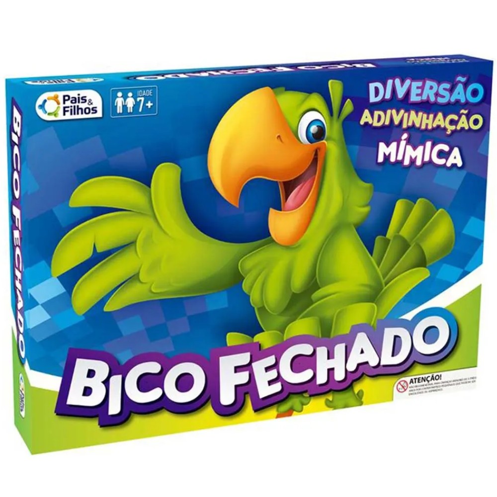 Jogo DE Tabuleiro Bico Fechado Pais E Filhos Diversão Mímica — Brinquedos