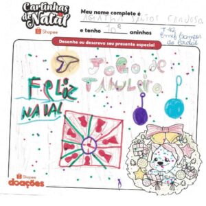 Jogo de Tabuleiro Cartinhas de Natal