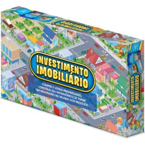 Jogo DE Tabuleiro Investimento Imobiliário Ggb Brinquedo Mesa Banco