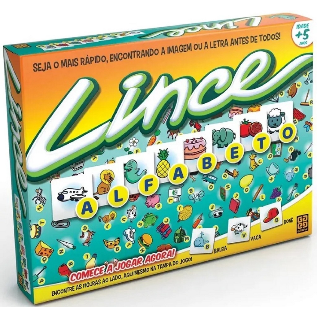 Jogo de Tabuleiro Lince Alfabeto 03448 Grow