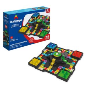 Jogo de Tabuleiro Ludo Tridimensional para Crianças a Partir de 3