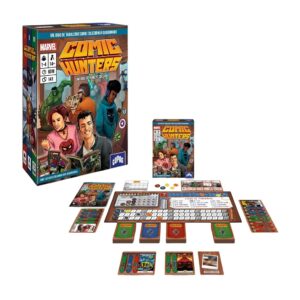 Jogo de Tabuleiro Marvel Comic Hunters Estratégia Colecionadores