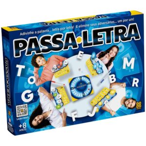 Jogo DE Tabuleiro Passa Letra Grow Brinquedo Mesa Stop Carta Trava