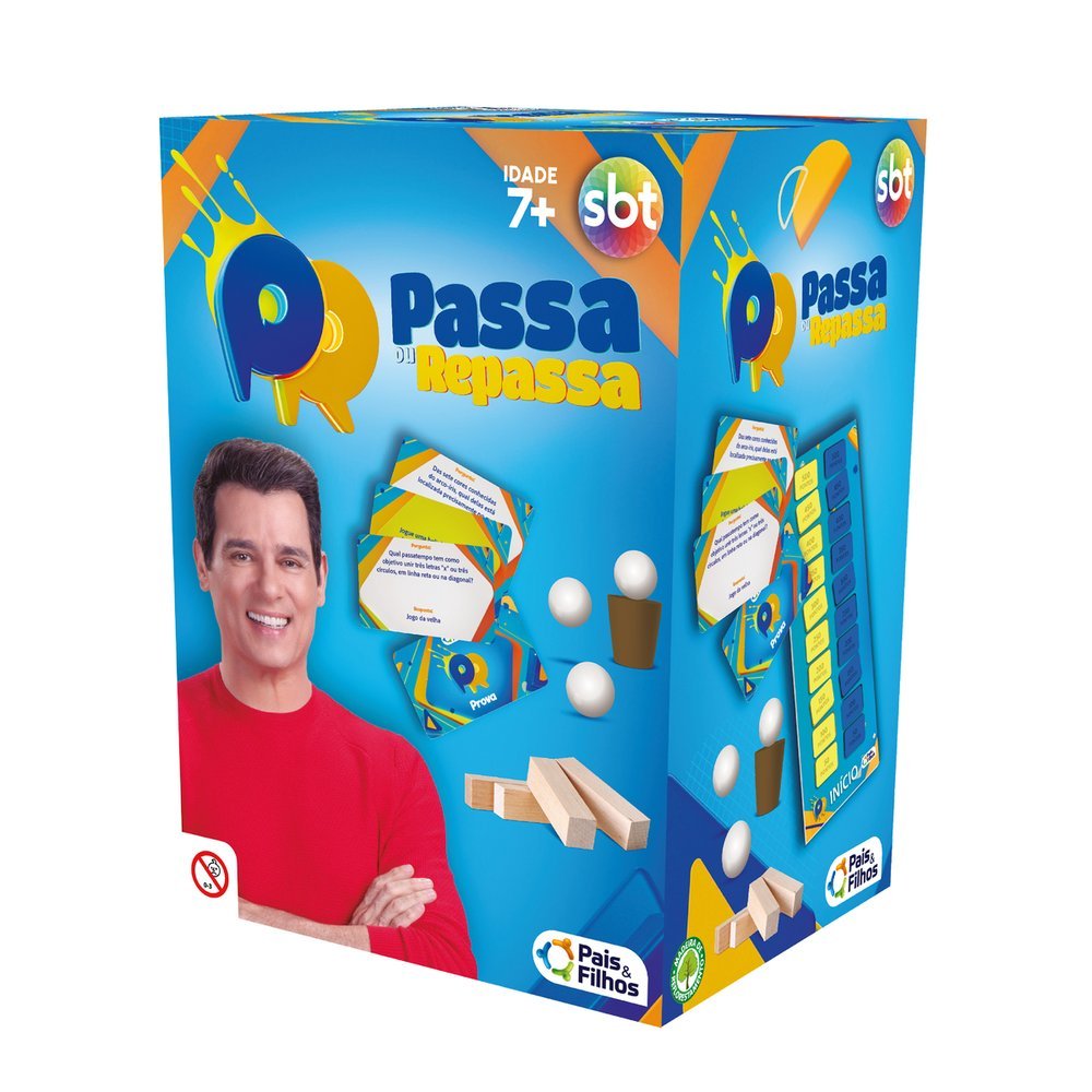 Jogo de Tabuleiro Passa ou Repassa Original Licenciado Sbt Game Show — Games e Brinquedos
