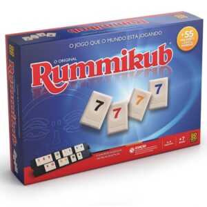 Jogo DE Tabuleiro Rummikub Grow Brinquedo DE Mesa Família Diversão
