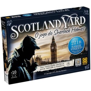 Jogo DE Tabuleiro Scotland Yard Sherlock Holmes Grow Brinquedo Mesa