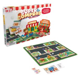 Jogo de Tabuleiro Super Compras Pais e Filhos