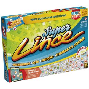 Jogo DE Tabuleiro Super Lince App Grow Brinquedo Mesa Imagem Letra