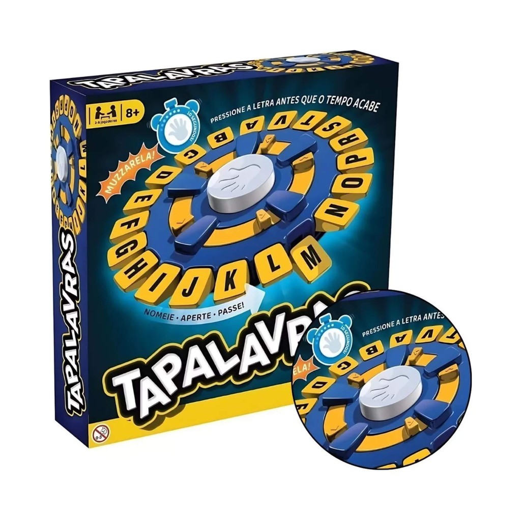 Jogo de Tabuleiro Tapalavras Multikids — Brinquedos