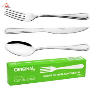 Jogo de Talhares Garfo Colher Faca Mesa 36 Peças Buffet Restaurante