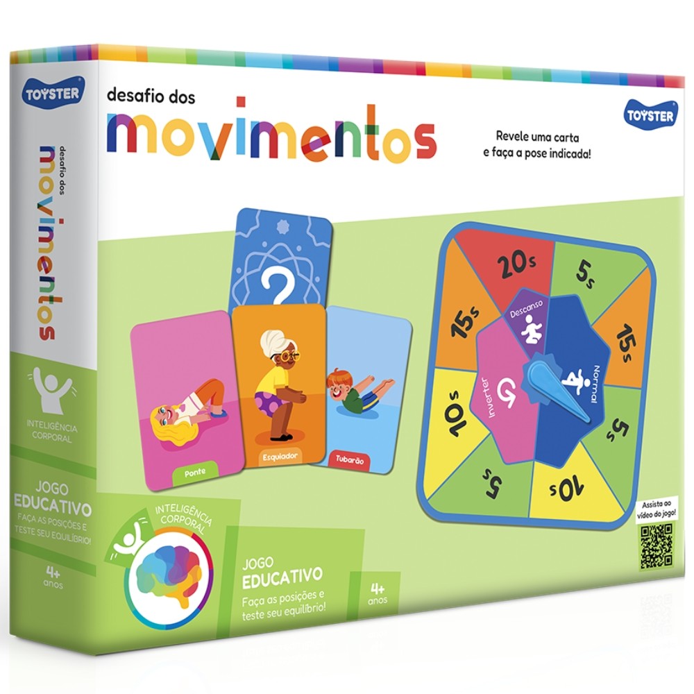 Jogo Educativo Desafio Dos Movimentos Toyster Brinquedo Imita