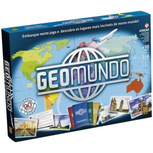 Jogo Geomundo Grow Brinquedo Mesa Família Tabuleiro Game Geografia
