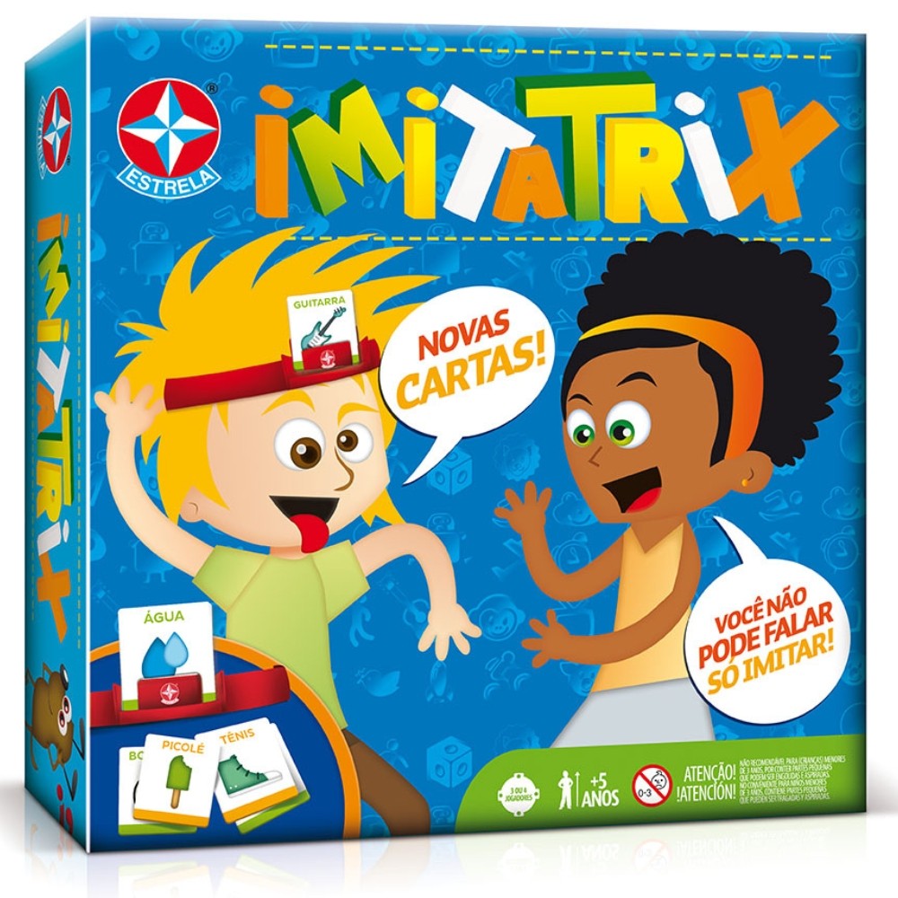 Jogo Imitatrix Estrela Tabuleiro Mesa Advinha Carta Mímica Pergunta