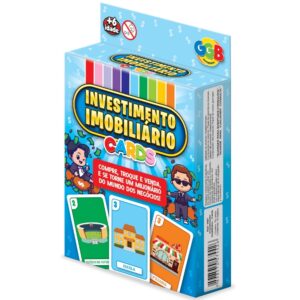 Jogo Investimento Imobiliário 76 Cartas Ggb Brinquedos Mesa Banco