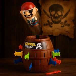 Jogo Pulo do Pirata De Mesa Tabuleiro Brinquedo Para Crianças Em