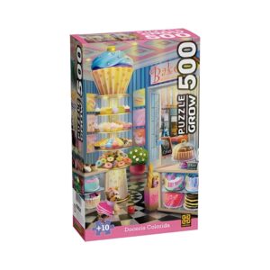 Jogo Quebra-cabeça 500 peças Doceria Colorida Grow 04593