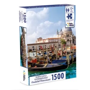 Jogo Quebra-Cabeça Gondolas Venezianas 1500 Peças Pais e Filhos