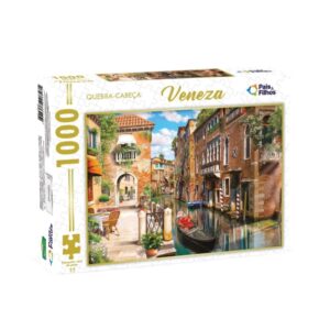 Jogo Quebra-Cabeça Puzzle 1000 Peças Veneza 10+ anos Pais e Filhos
