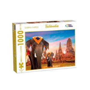 Jogo Quebra-Cabeça Puzzle Tailândia 1000 Peças Pais e Filhos