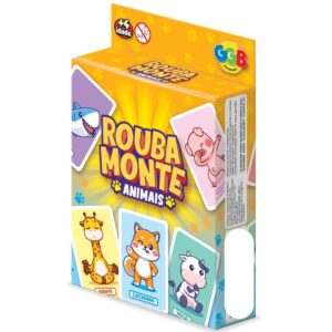 Jogo Rouba Monte Animais 54 Cartas Ggb Diversão Brinquedos Raciocínio