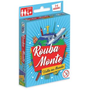 Jogo Rouba Monte Volta AO Mundo 55 Cartas Pais E Filhos Brinquedo