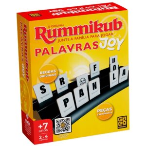 Jogo Rummikub Joy Palavras Grow Brinquedo DE Mesa Família Diversão