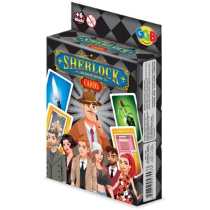 Jogo Sherlock 75 Cartas Ggb Brinquedo Mesa Detetive Scotland Yard