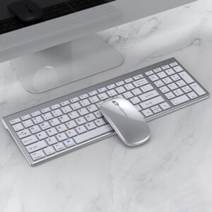 Jomaa Conjunto De Teclado E mouse Sem Fio Bluetooth Combinação De
