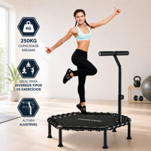Jump Profissional Cama Elástica 112cm Trampolim Fitness até 250kg