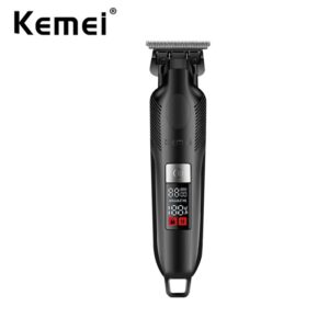 Kemei 2284 Aparador De Cabelo Sem Fio Com Gapped Zero Barbeador