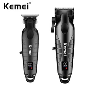 Kemei 2290 2293 Aparador De Cabelo Profissional Sem Fio Para Homens