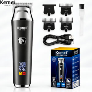 Kemei-Clipper para homens, aparador de barba, LED Digital Clippers em oferta — Shopee, 61% de desconto Kemei-Clipper para homens, aparador de barba, LED Digital Clippers em oferta — Shopee, 61% de desconto