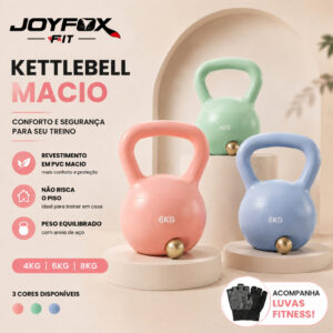 Kettlebell 6KG 8KG Halteres para Yoga e Definição Corporal Kettlebell