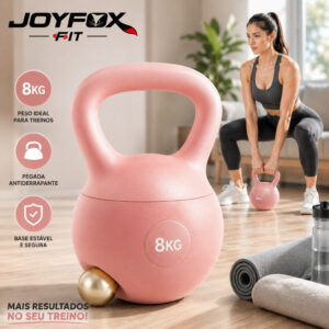 Kettlebell Macio Antiderrapante Diversos Pesos Joyfox Fitness Treino
