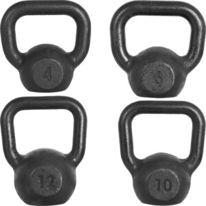 Kettlebell Pintado 4kg ao 12kg Peso de Academia Para Treino de