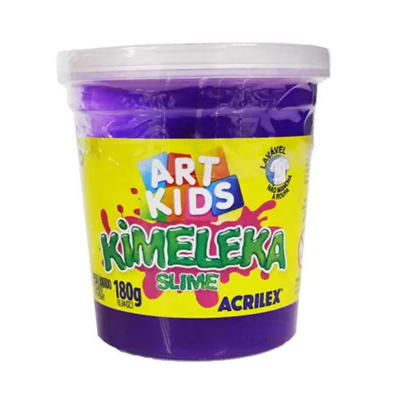 Kimeleka Slime Art Kids 180g Violeta 516 Acrilex — Brinquedos