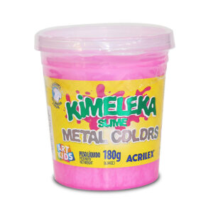 Kimeleka Slime Art Kids metálica 180g Rosa 672 Acrilex