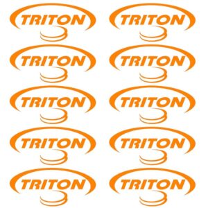 Kit 10 Adesivos Triton Alto Falante Som Automotivo Competidor Alta