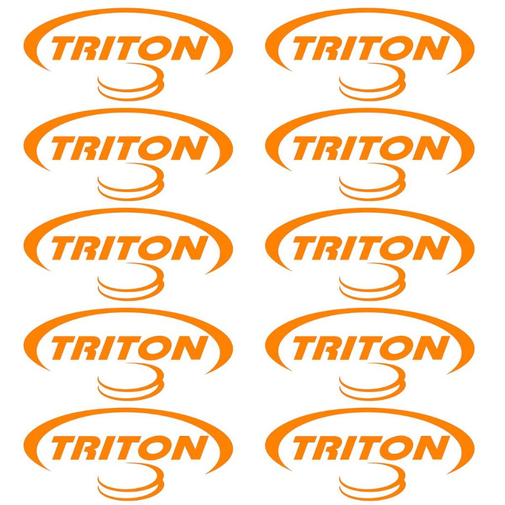 Kit 10 Adesivos Triton Alto Falante Som Automotivo Competidor Alta