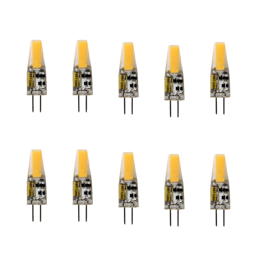 Kit 10 Lampada LED Bipino G4 2w Lustres Luminárias 12V 110v 220v — Decoração