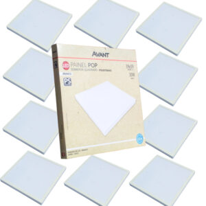 Kit 10 Luminária de Teto Painel Plafon 30W Sobrepor Quadrado Luz
