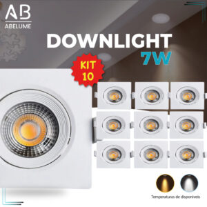 Kit 10 Luminária Spot Led Quadrado Direcionável 7W Embutir Gesso Teto em oferta — Shopee, 76% de desconto Kit 10 Luminária Spot Led Quadrado Direcionável 7W Embutir Gesso Teto em oferta — Shopee, 76% de desconto