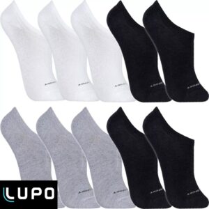 Kit 10 Pares Meias Lupo Original Sapatilha Cano Curto Algodão