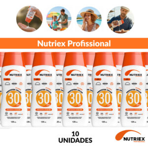 Kit 10 Protetor Solar Nutriex Fps 30 Toque Seco 120ml Proteção Solar