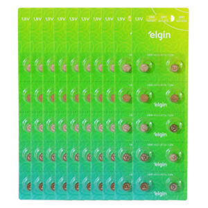 Kit 100 Bateria Pilha Alcalina Lr41 1,5V AG3 Relógio Elgin